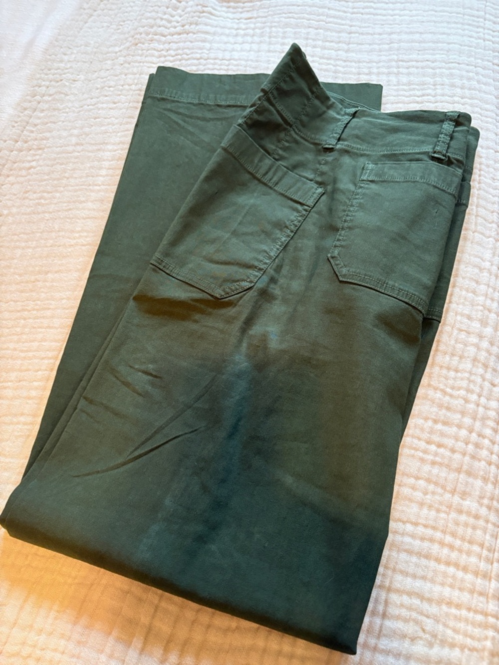 Anthropologie Wide Leg Pants in Deep Green